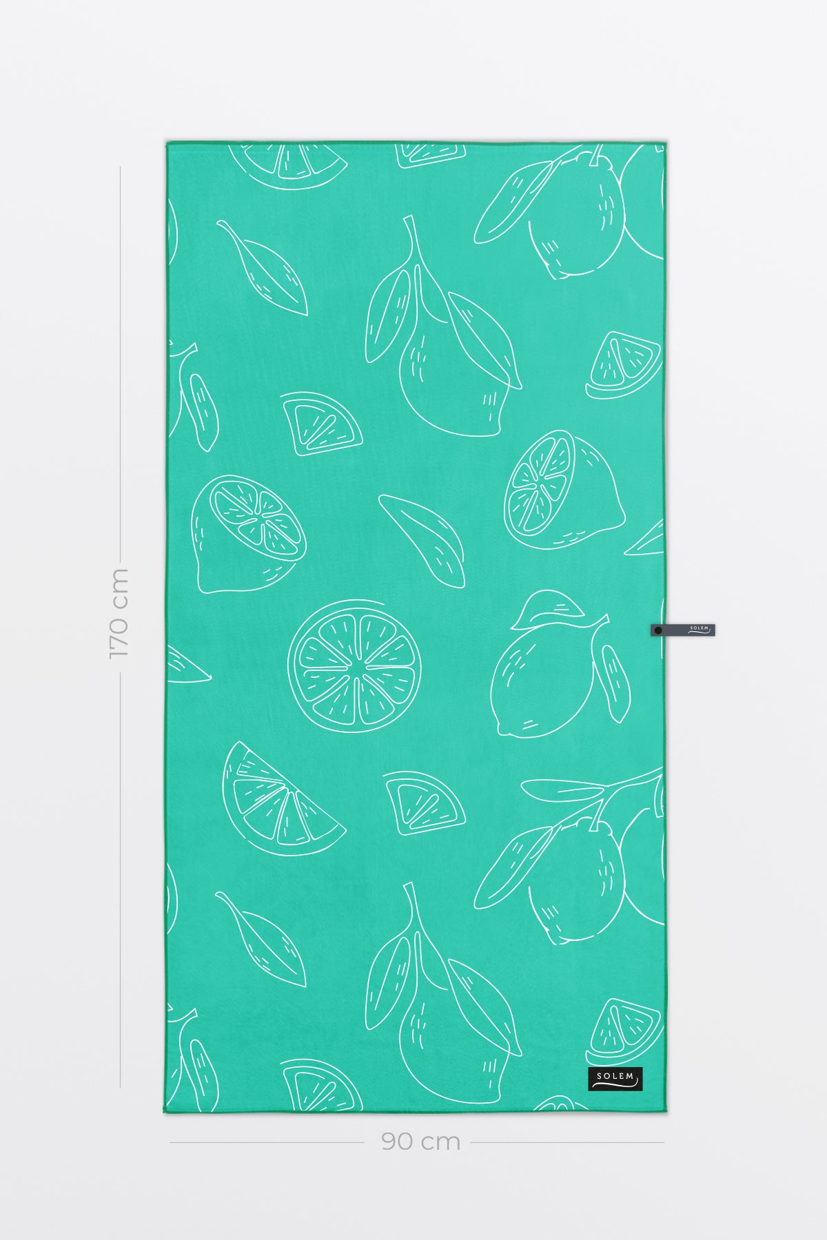 Serviette de plage Vert Citron XL