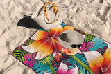 Serviette de plage Fleurs de Tahiti XL - Serviette de plage Fleurs de Tahiti XL - Solem