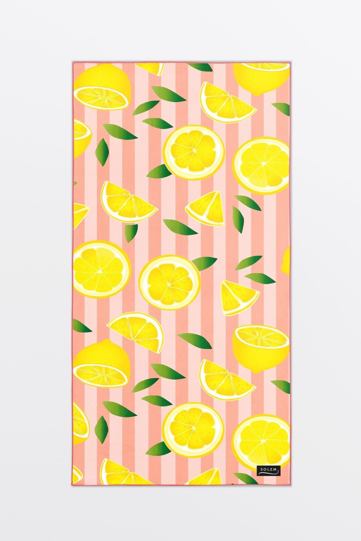 Serviette de plage Rose Citron XL - Serviette de plage Rose Citron XL - Solem