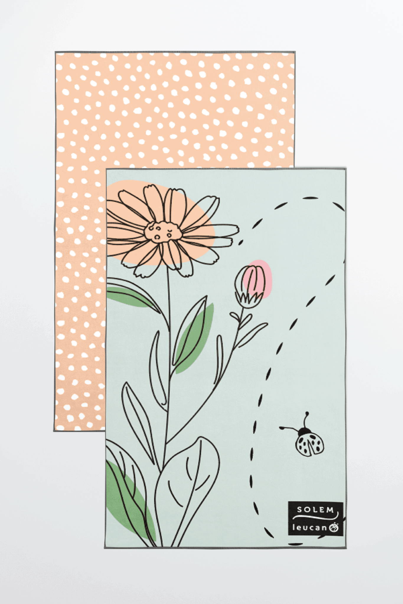 Linges à vaisselle Les fleurs du Courage | Leucan (Lot de 2) - Linges à vaisselle Les fleurs du Courage | Leucan (Lot de 2) - Solem