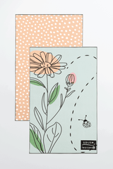 Linges à vaisselle Les fleurs du Courage | Leucan (Lot de 2) - Linges à vaisselle Les fleurs du Courage | Leucan (Lot de 2) - Solem