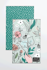 Linges à vaisselle Les fleurs du Courage | Leucan (Lot de 2) - Linges à vaisselle Les fleurs du Courage | Leucan (Lot de 2) - Solem