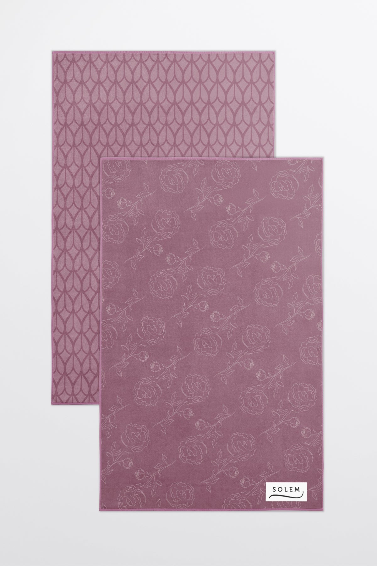 Linges à vaisselle Les Pivoines - Rose (Lot de 2) - Linges à vaisselle Les Pivoines - Rose (Lot de 2) - Solem