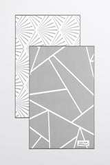 Linges à vaisselle Les Raffinés - Gris (Lot de 2) - Linges à vaisselle Les Raffinés - Gris (Lot de 2) - Solem