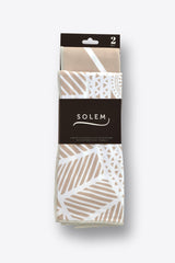 Linges à vaisselle Les Raffinés - Sauge (Lot de 2) - Linges à vaisselle Les Raffinés - Sauge (Lot de 2) - Solem