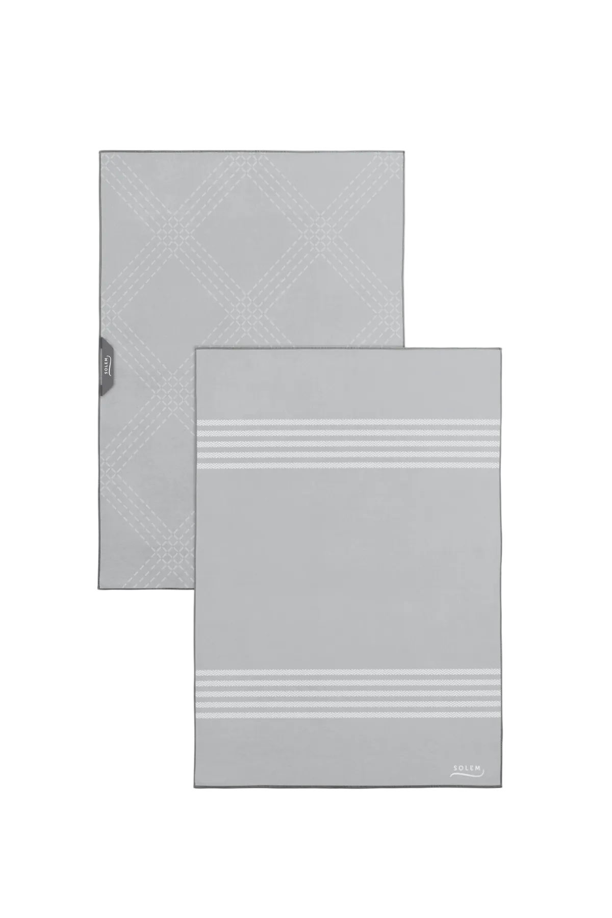 The Essentials: Glass and Mirror Cloths - Grey (set of 2) Default Title -