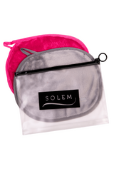 lingette-démaquillante-solem-rose-grise - Lingettes démaquillantes - Solem