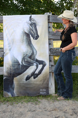 Précommande -Serviette de plage collection signature Le cheval « Liberté sauvage » | XL - Précommande -Serviette de plage collection signature Le cheval « Liberté sauvage » | XL - Solem