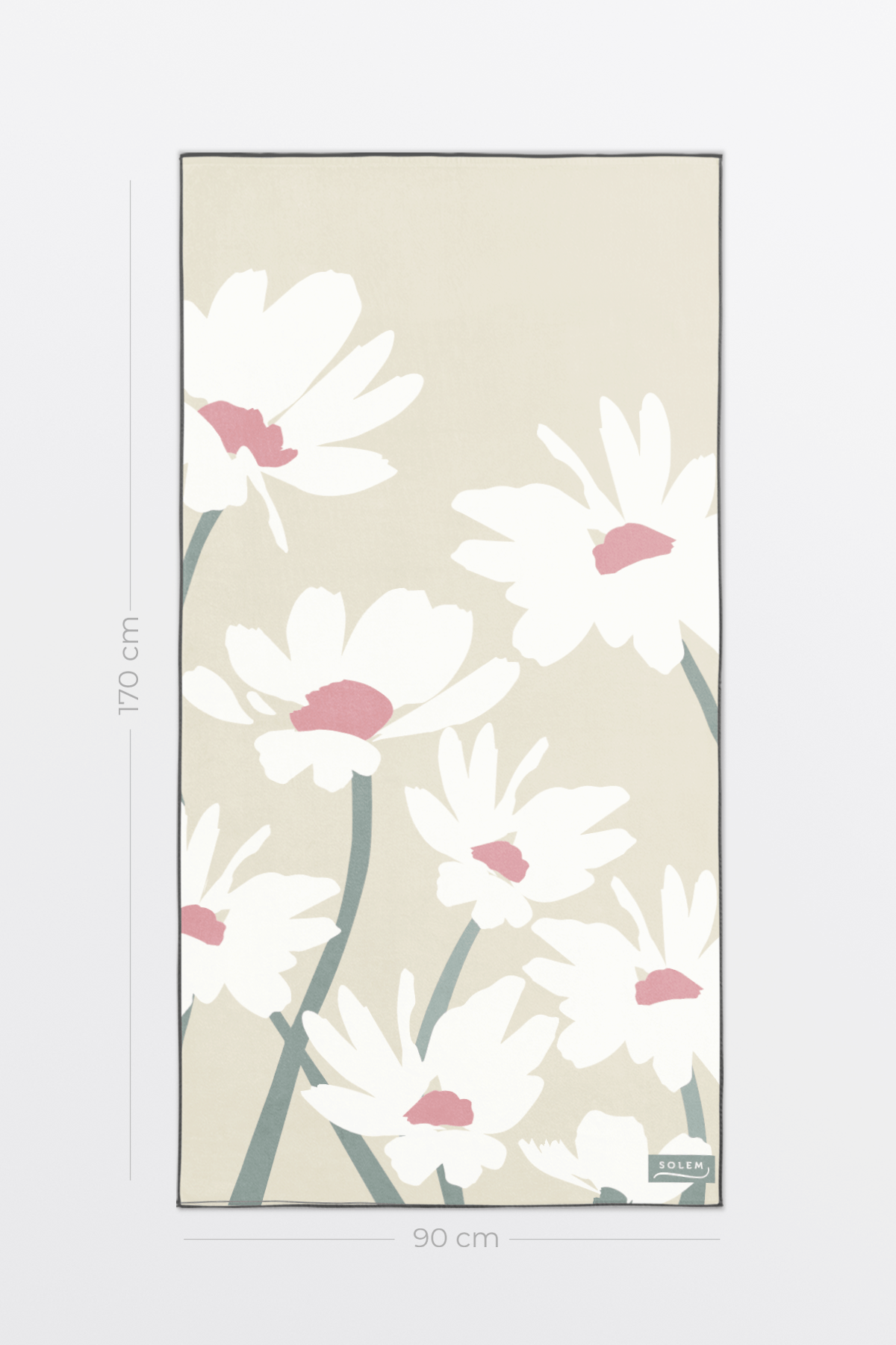 Serviette de bain Collection Marguerite en brise - Beige - Serviette de bain Collection Marguerite en brise - Beige - Solem