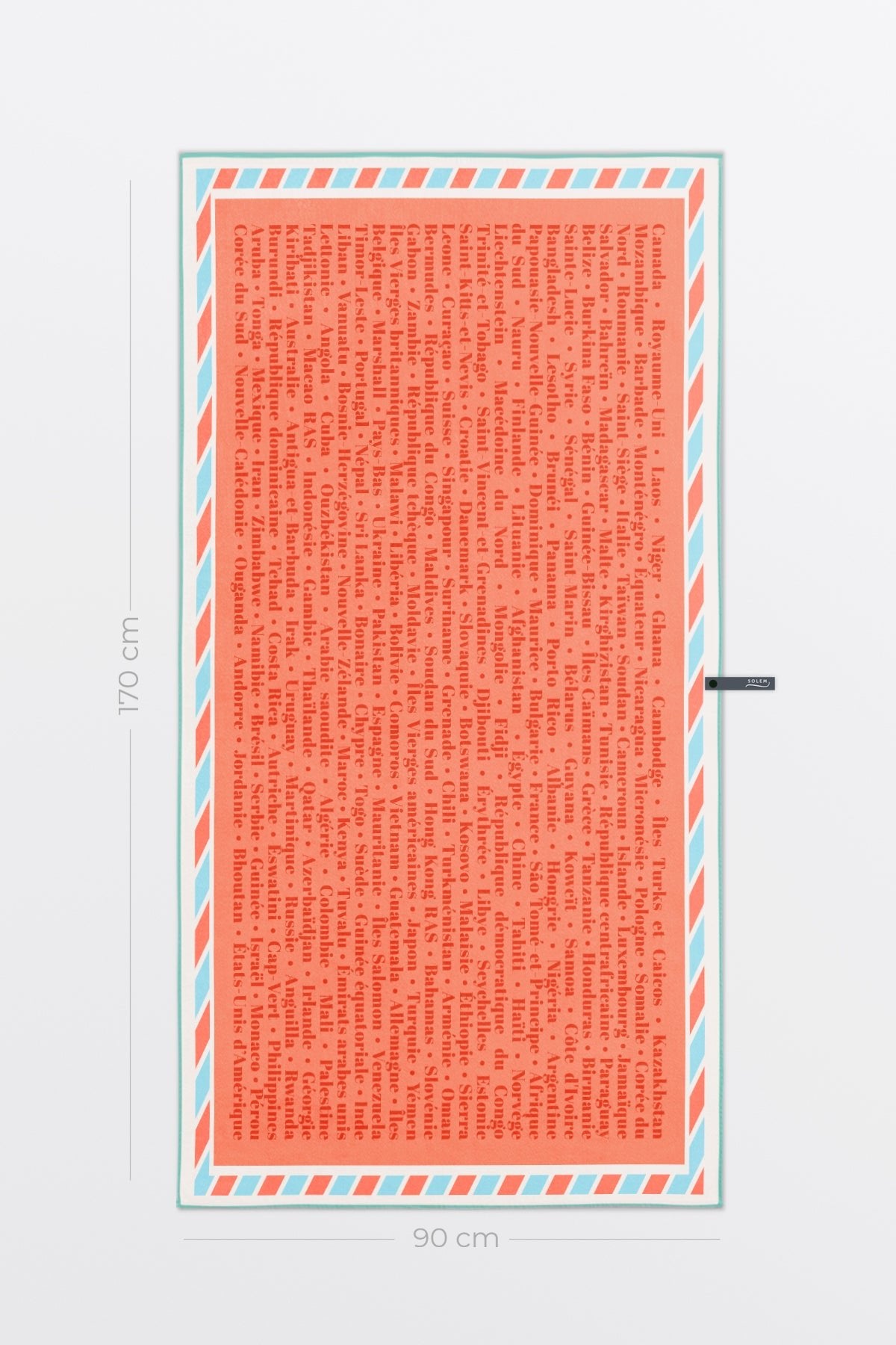 Serviette de plage Autour du monde XL - Serviette de plage Autour du monde XL - Solem