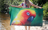 serviette-solem-perroquet - Serviette de plage Le Perroquet « Salut, t’es qui? » | XL - Solem