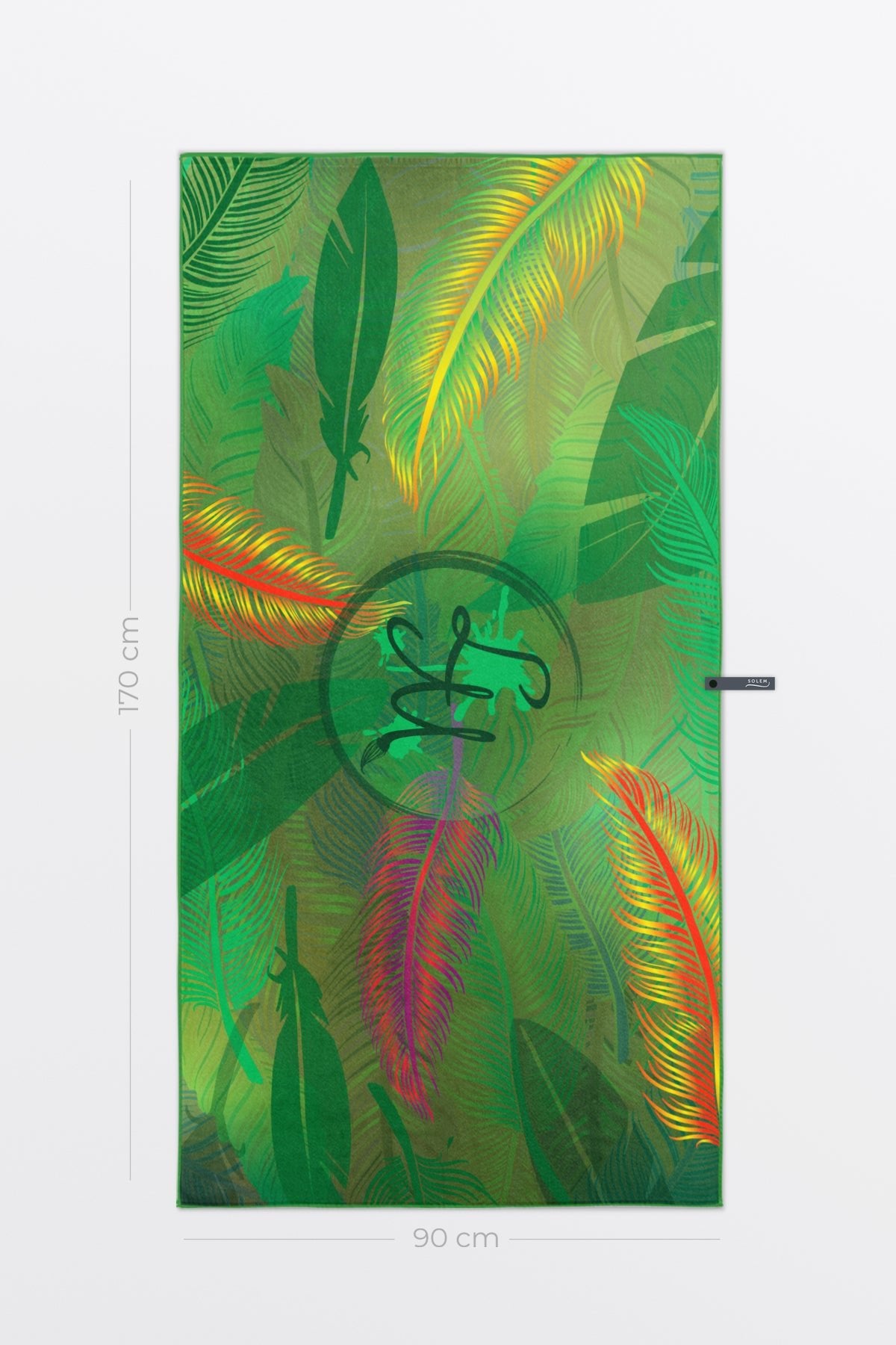 Serviette de plage Le Perroquet « Salut, t’es qui? » | XL - Serviette de plage Le Perroquet « Salut, t’es qui? » | XL - Solem