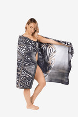 serviette-de-microfibre-solem-zebre - Serviette de plage Le Zèbre « Tout noir ou tout blanc? » | XL - Solem