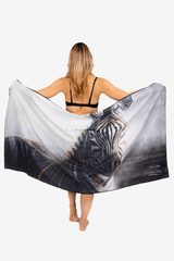 serviette-de-plage-solem-zebre - Serviette de plage Le Zèbre « Tout noir ou tout blanc? » | XL - Solem