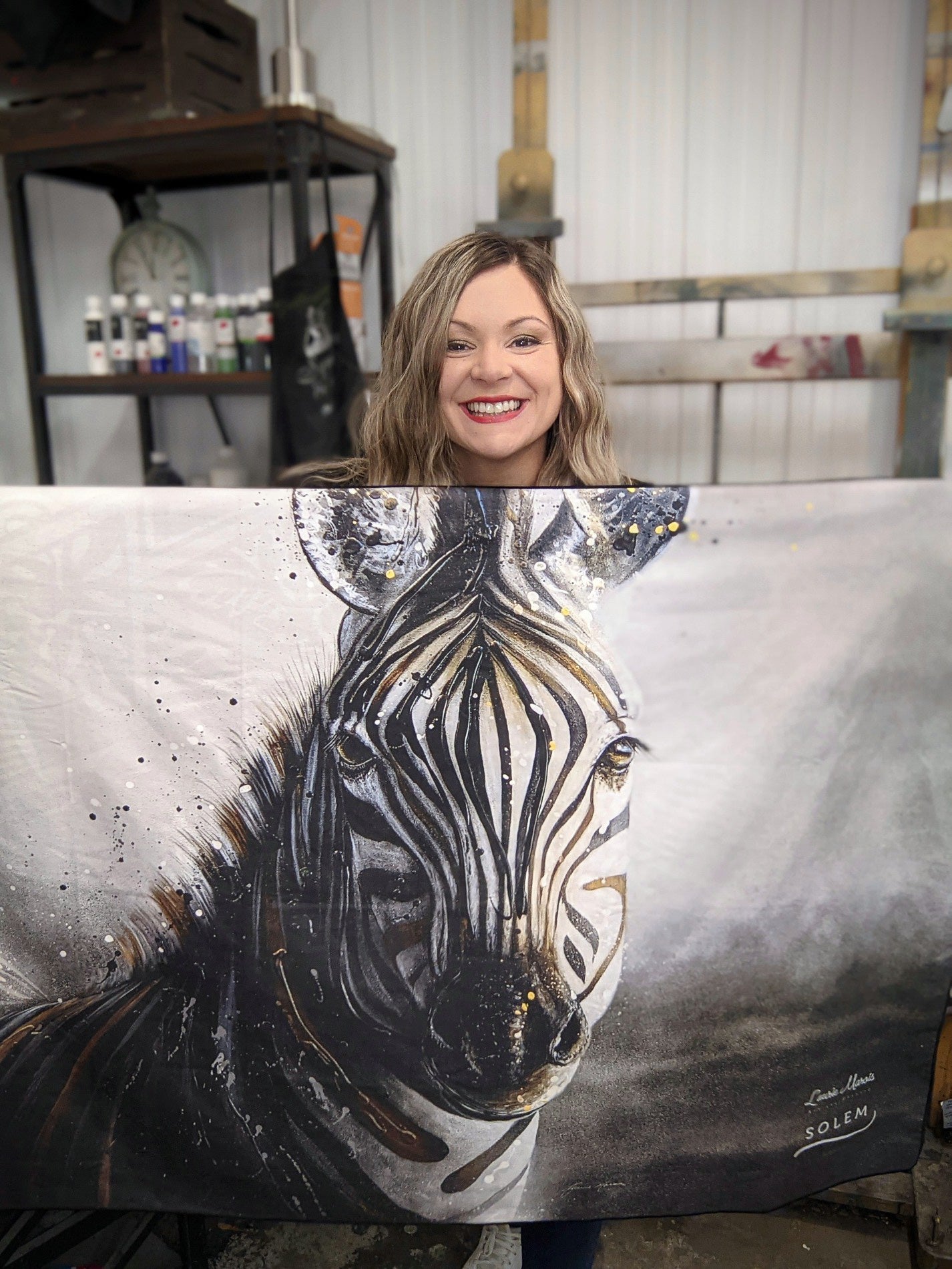 serviette-solem-zebre - Serviette de plage Le Zèbre « Tout noir ou tout blanc? » | XL - Solem
