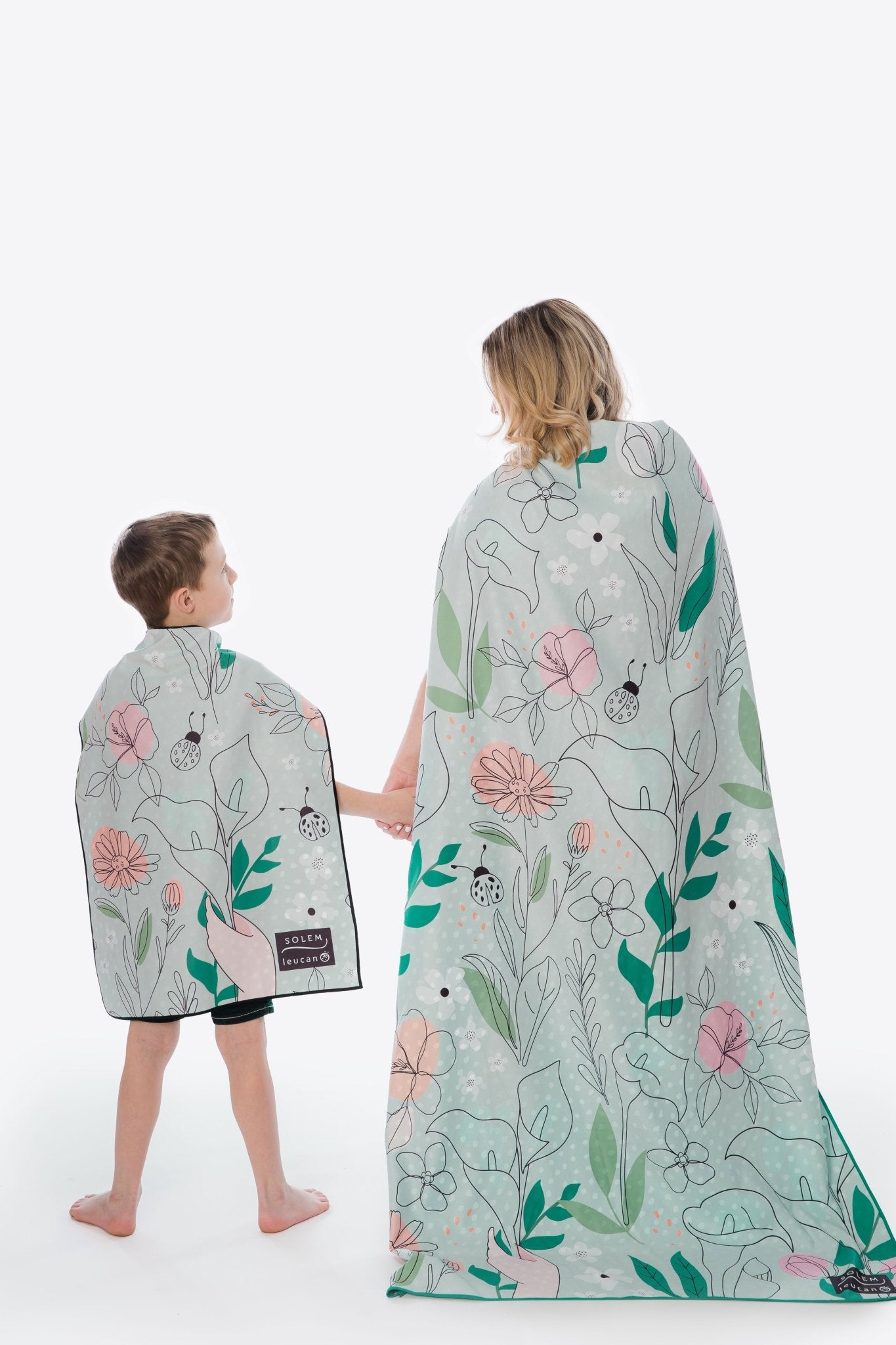 Serviette de plage Les fleurs du Courage | Leucan XL - Serviette de plage Les fleurs du Courage | Leucan XL - Solem