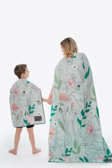 Serviette de plage Les fleurs du Courage | Leucan XL - Serviette de plage Les fleurs du Courage | Leucan XL - Solem