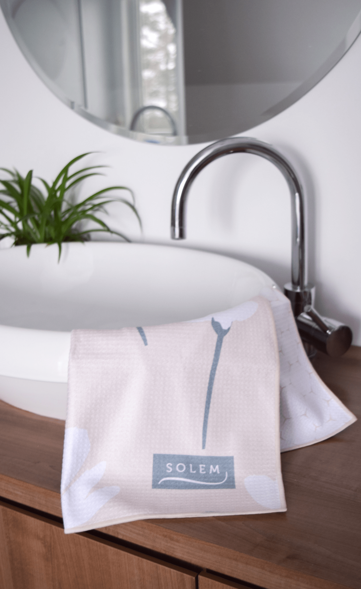 Serviettes à main Collection Marguerites en brise - Beige (Lot de 2) - Serviettes à main Collection Marguerites en brise - Beige (Lot de 2) - Solem