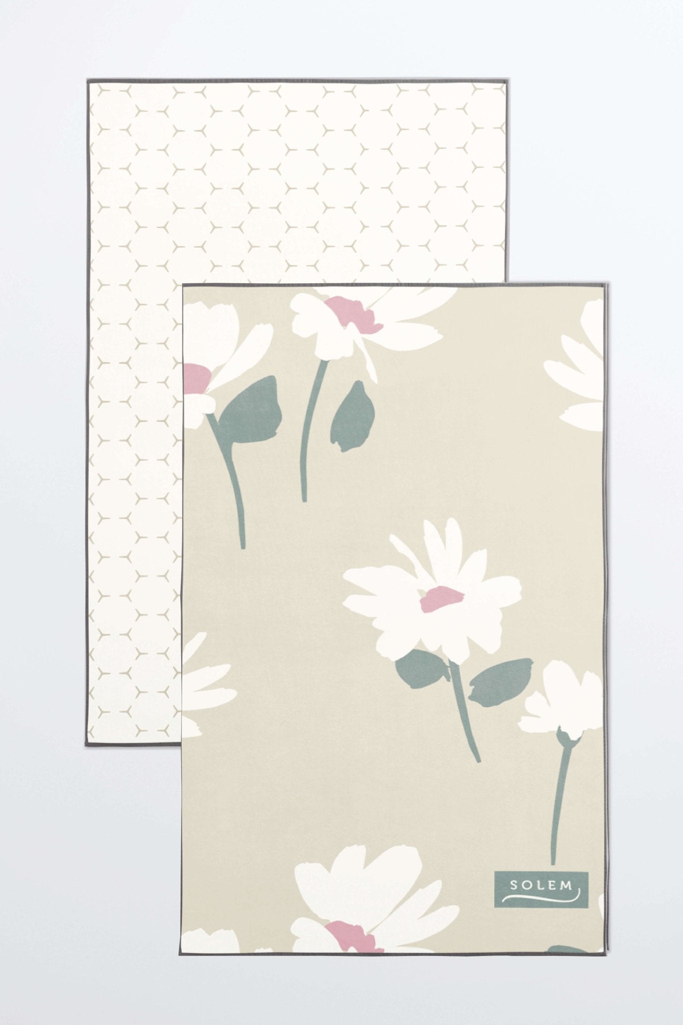 The Breezy Marguerite Collection Hand Towel - Beige (Set of 2) Default Title -