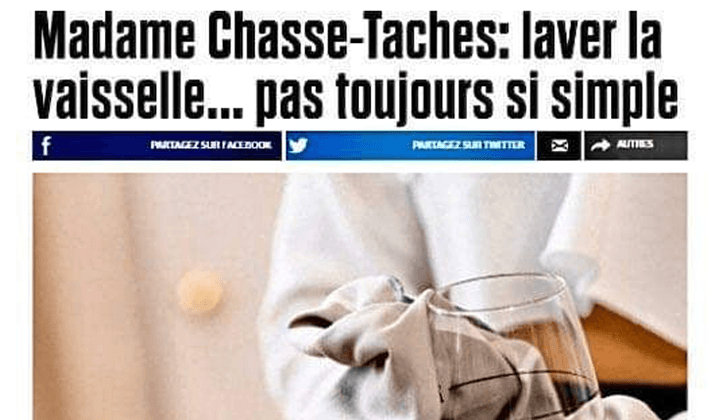 Madame Chasse-Taches: laver la vaisselle... pas toujours si simple - Solem
