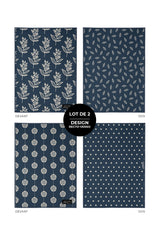 Linge vitres et miroirs Horizon nocturne (lot de 2)