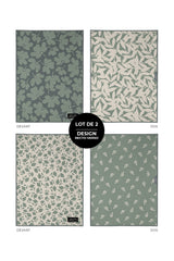 Linge vitres et miroirs Mousse de tilleul (lot de 2)