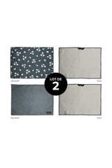 Tapis de séchage pour vaisselle Ombre Florale (lot de 2)