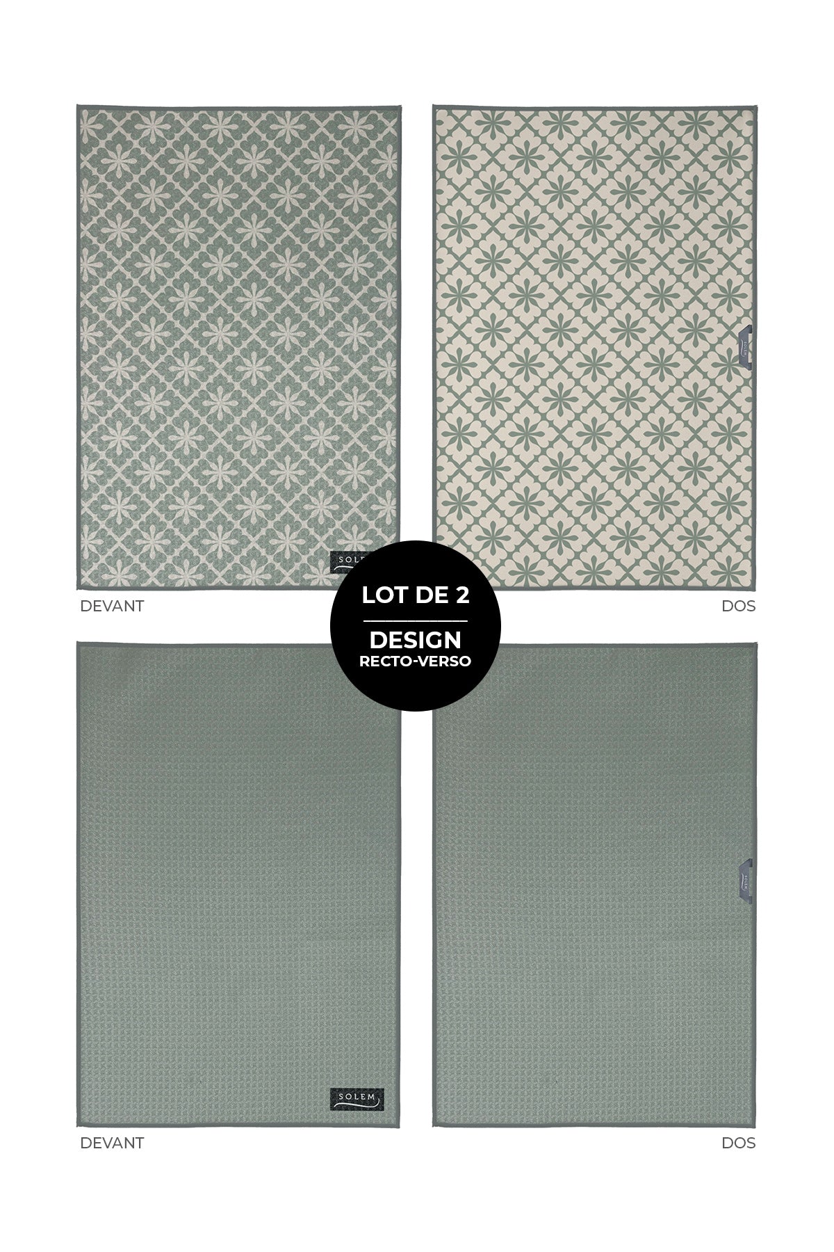 Essuie-mains de cuisine Tomelette Élégante (lot de 2)