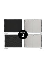 Tapis de séchage pour vaisselle Les Élégants - Noir (lot de 2)