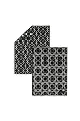 Linge à vitres et miroirs Les Distingués - Noir (lot de 2)