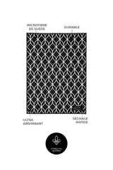 Linge à vitres et miroirs Les Distingués - Noir (lot de 2)