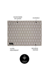 Tapis de séchage pour vaisselle Les Élégants - Beige (lot de 2)