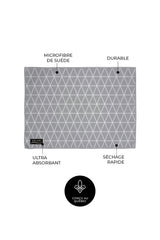 Tapis de séchage pour vaisselle Les Élégants - Gris (lot de 2)