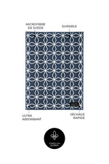Linge à vitres et miroirs Les Incontournables - Marine (lot de 2)