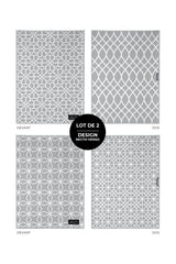Linge vitres et miroirs Les incontournables - Gris (lot de 2)