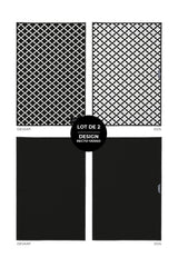 Essuie-mains de cuisine Les Sublimes - Noir (lot de 2)