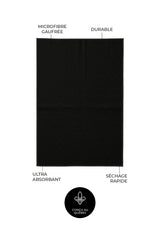 Essuie-mains de cuisine Les Sublimes - Noir (lot de 2)