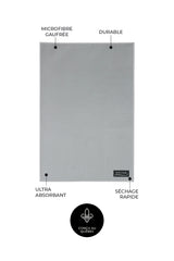 Essuie-mains de cuisine Les Intemporels - Gris (lot de 2)