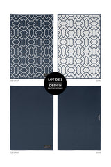 Essuie-mains de cuisine Les Intemporels - Marine (lot de 2)