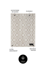 Linge à vitres et miroirs Les Incontournables - Beige (lot de 2)