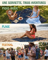 Nappe de pique-nique Chic Marine