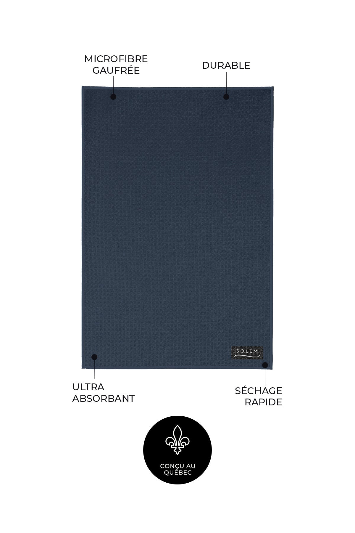 Essuie - mains de cuisine Carreau Chic (lot de 2) - Essuie - mains de cuisine Carreau Chic (lot de 2) - Solem