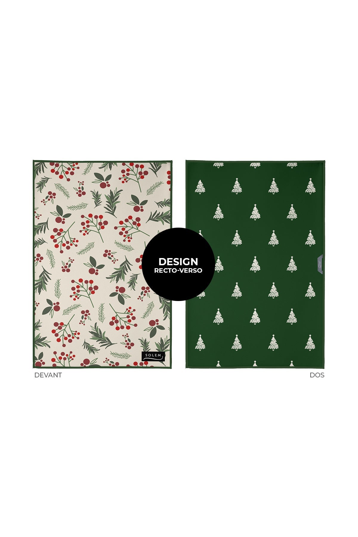 Linge à vaisselle Sous les sapins - édition limitée Noël 2025 (lot de 1) - Linge à vaisselle Sous les sapins - édition limitée Noël 2025 (lot de 1) - Solem