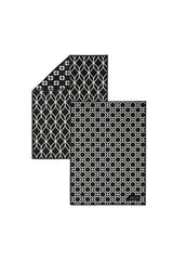 Linge à vitres et miroirs Les Distingués - Noir (lot de 2) - Linge à vitres et miroirs Les Distingués - Noir (lot de 2) - Solem