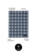 Linge à vitres et miroirs Les Incontournables - Marine (lot de 2) - Linge à vitres et miroirs Les Incontournables - Marine (lot de 2) - Solem