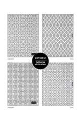 Linge vitres et miroirs Les incontournables - Gris (lot de 2) - Linge vitres et miroirs Les incontournables - Gris (lot de 2) - Solem