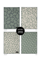 Linge vitres et miroirs Mousse de tilleul (lot de 2) - Linge vitres et miroirs Mousse de tilleul (lot de 2) - Solem