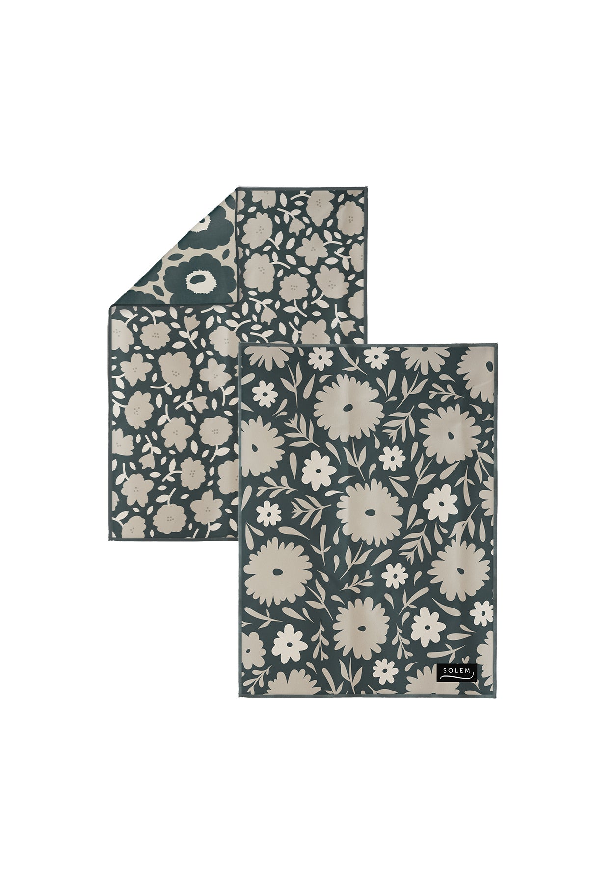 Linge vitres et miroirs Ombre de lin (lot de 2) - Linge vitres et miroirs Ombre de lin (lot de 2) - Solem