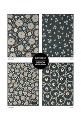 Linge vitres et miroirs Ombre de lin (lot de 2) - Linge vitres et miroirs Ombre de lin (lot de 2) - Solem