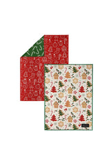 Linges à vaisselle de Noël - Maison Pain d'Épice (lot de 2) - Linges à vaisselle de Noël - Maison Pain d'Épice (lot de 2) - Solem